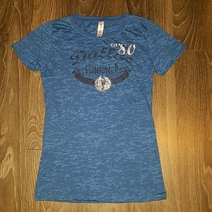 Dallas Mavericks Juniors Burnout T-shirt Sz Med.